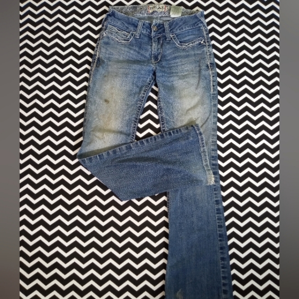 ARIAT jeans denim boot cut low rise women's size 28 - b5